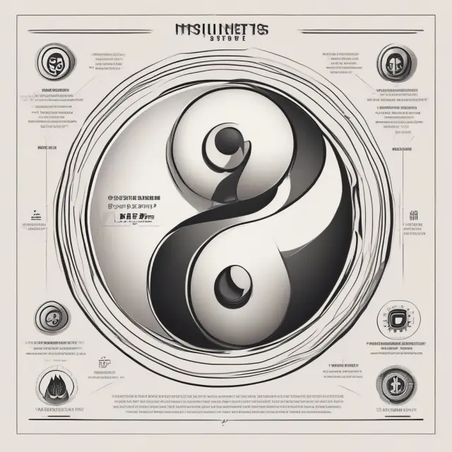 Balance sheet displaying premium receivables and loss reserves symbolized by yin-yang