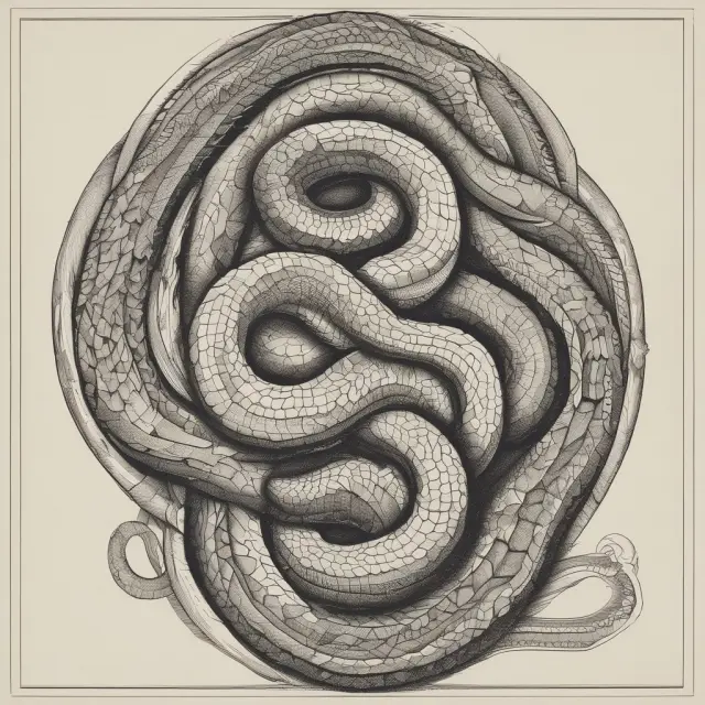 Two intertwining snakes, one representing losses and the other gains, illustrating the potential for future tax savings through loss carryforwards