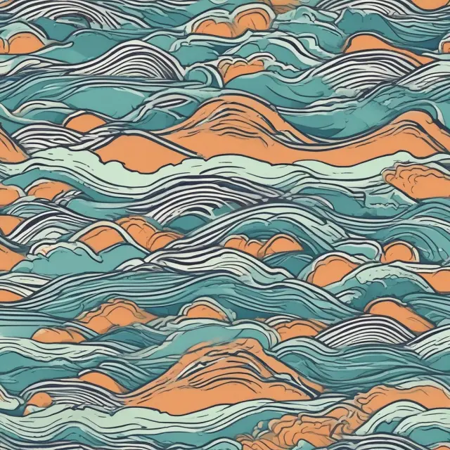 A tranquil sea with waves of consumer spending crashing onto a shore of potential investments