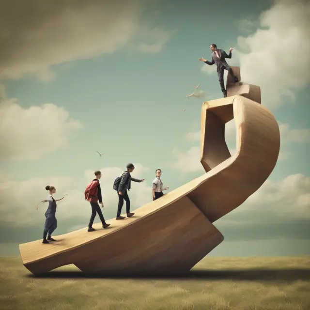 Two characters, one on a high seesaw representing savers, the other on a low seesaw as banks, grappling with low interest rate consequences.