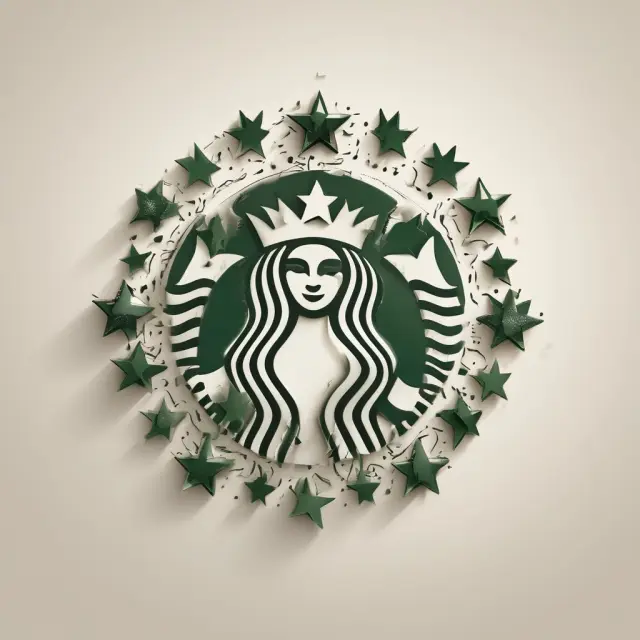 A digital representation of Starbucks