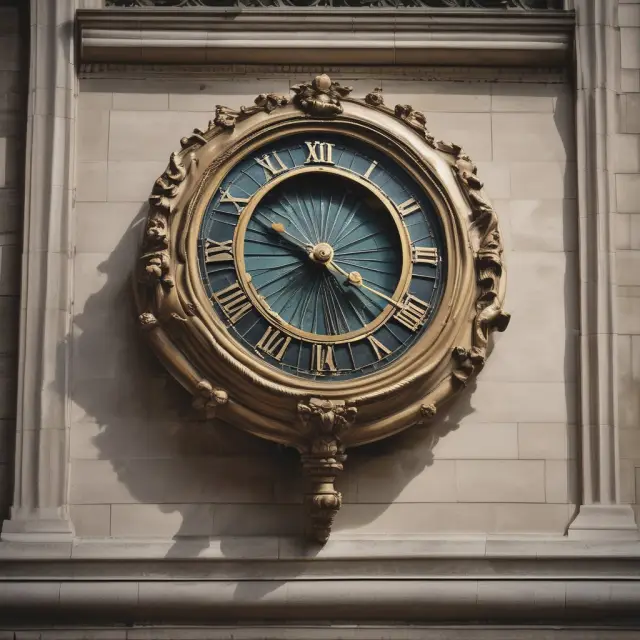 London Stock Exchange clock depicting milestones: formation, Big Bang deregulation, and acquisitions