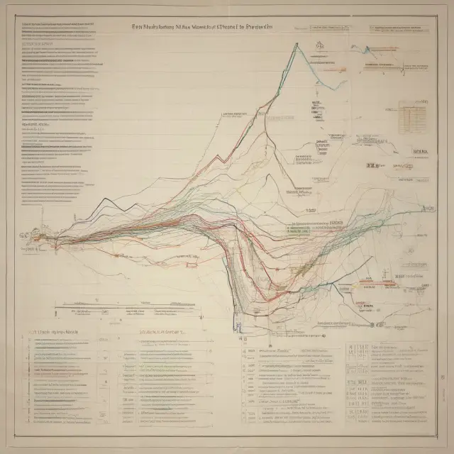 An illuminated chart representing the significance of evaluating financial metrics over the last twelve months for accurate financial analysis and comparison against industry trends