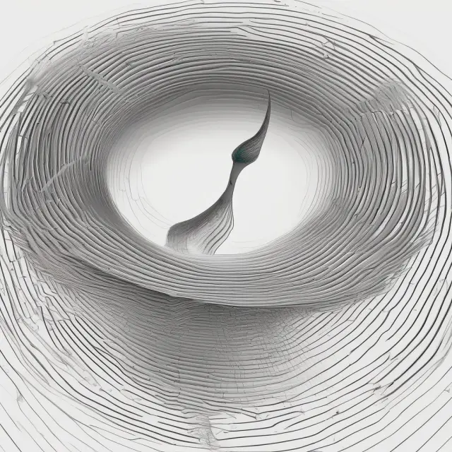 Mathematician dips quill in infinite loop, illustrating the continuous evolution of the Luhn Algorithm