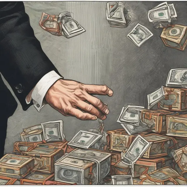 Wealthy hand illustrating income elasticity of demand for luxury and inferior goods