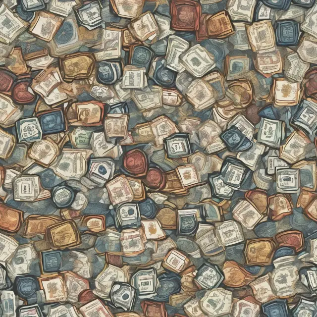 Mosaic depicting various countries