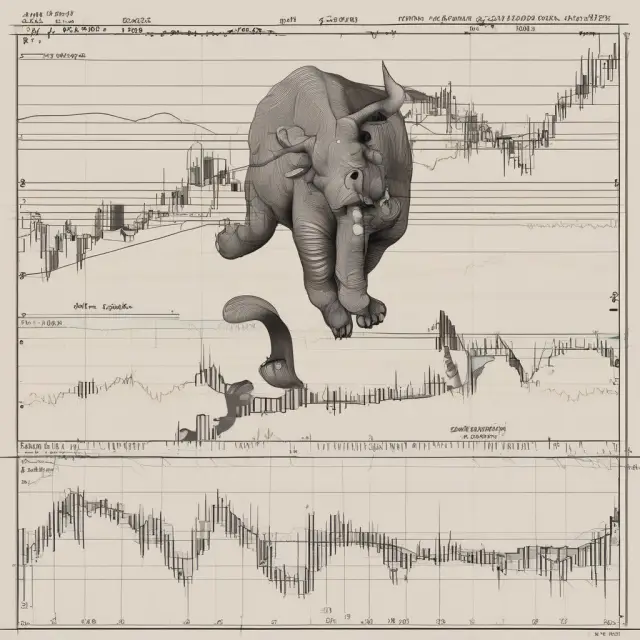 An illustration of the MACD line and signal line interacting, generating bullish and bearish signals in financial charts