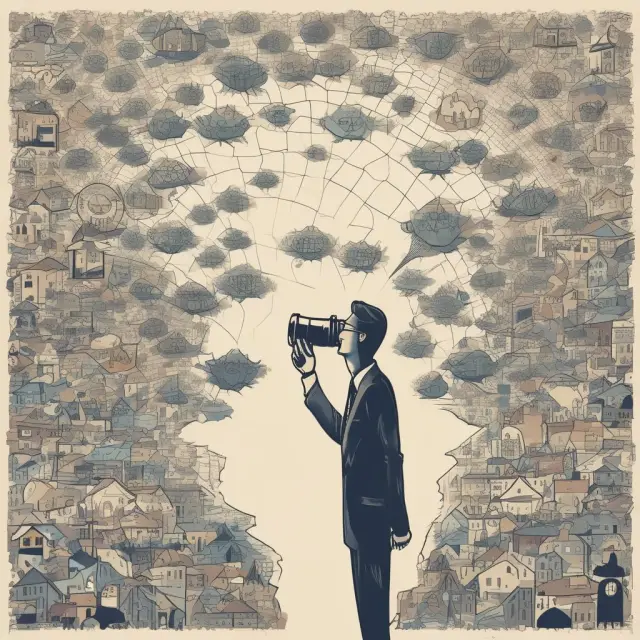 A macro manager overseeing multiple interconnected mosaic teams while focusing on the broader strategic vision
