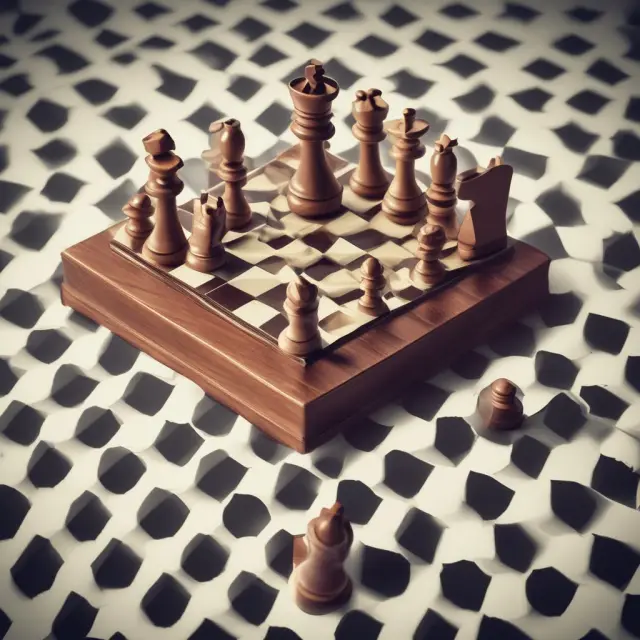 A macro manager depicted as a skilled chess master guiding their team to success with strategic planning and autonomy