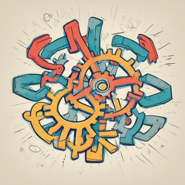 Two gears represent MACRS and GAAP tax depreciation systems. One (MACRS) accelerates taxes, the other (GAAP) maintains steady financial reporting.