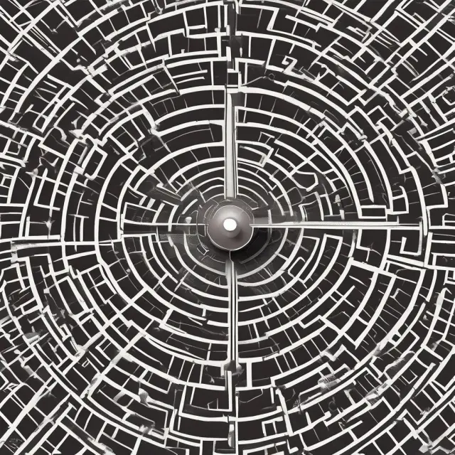 A labyrinth filled with various asset classes. IRS Publication 946 serves as a guiding compass, helping navigate the maze of MACRS depreciation rules.