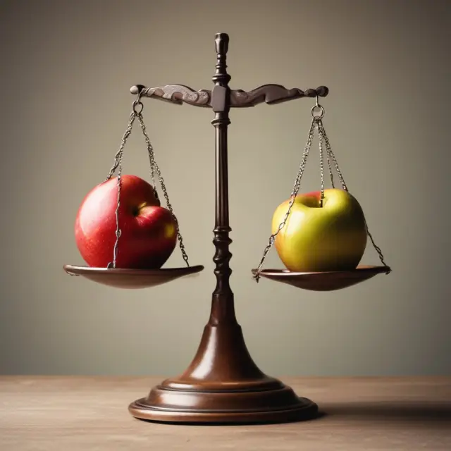 An apple basket resting on a scale with income elements, illustrating the impact of Modified Adjusted Gross Income (MAGI) on eligibility for healthcare subsidies under the Affordable Care Act (ACA)