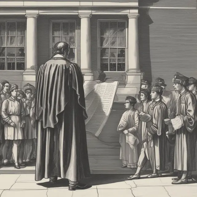 Golden scroll unfurls at Harvard, marking the origin of magna cum laude academic honors