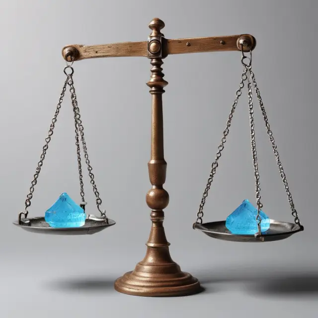 Visualization of a balanced scale illustrating the difference between investments (securities) and minimum maintenance margin as water levels.