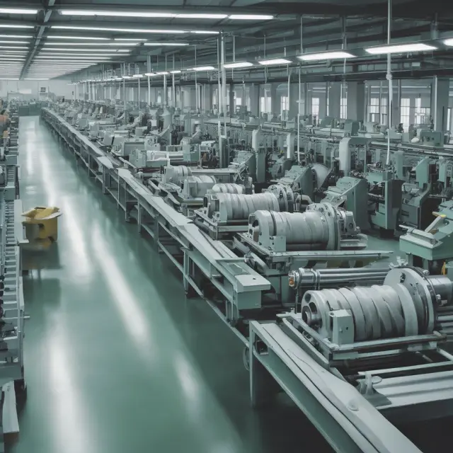 A riverside production line crafting personalized goods according to customer orders, symbolizing the advantages of make-to-order (MTO)