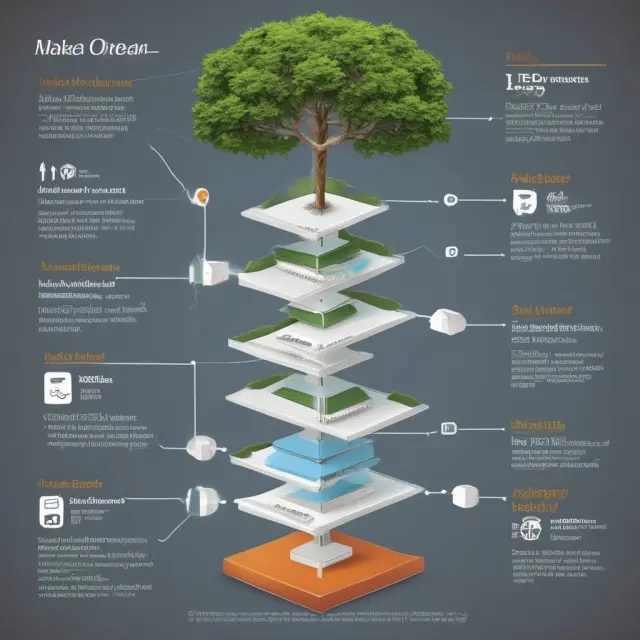 Tech tree growing from seeds of customer orders, symbolizing Dell