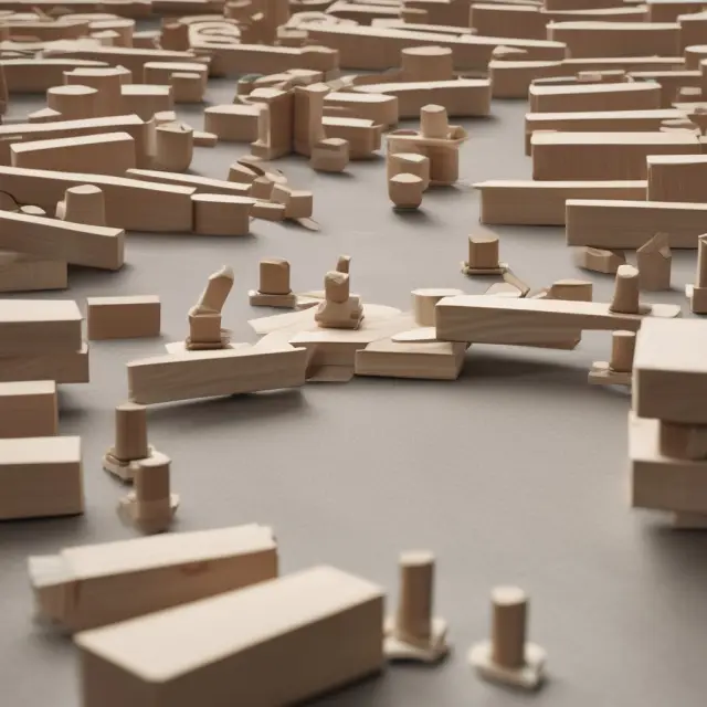 Image of a seesaw with stockpiles on one side and assembly lines on the other, symbolizing the trade-off between inventory management and production efficiency in Assemble to Order (ATO).