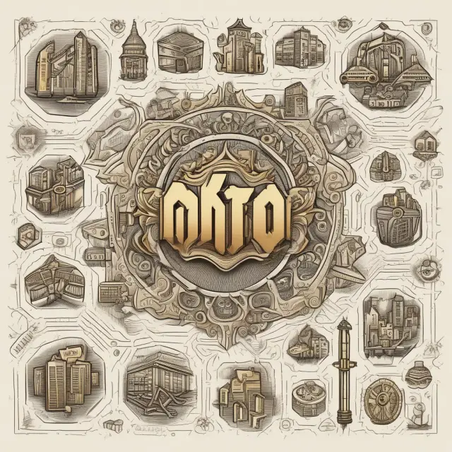 Golden key opening various industry doors, symbolizing MTO and customization