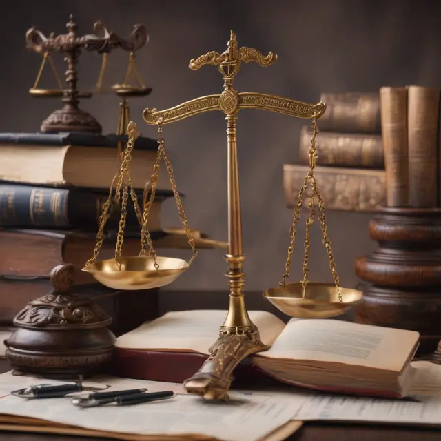 Scales of justice balanced between medical charts and stacked lawbooks represent the importance of informed consent and legal defenses in healthcare malpractice cases