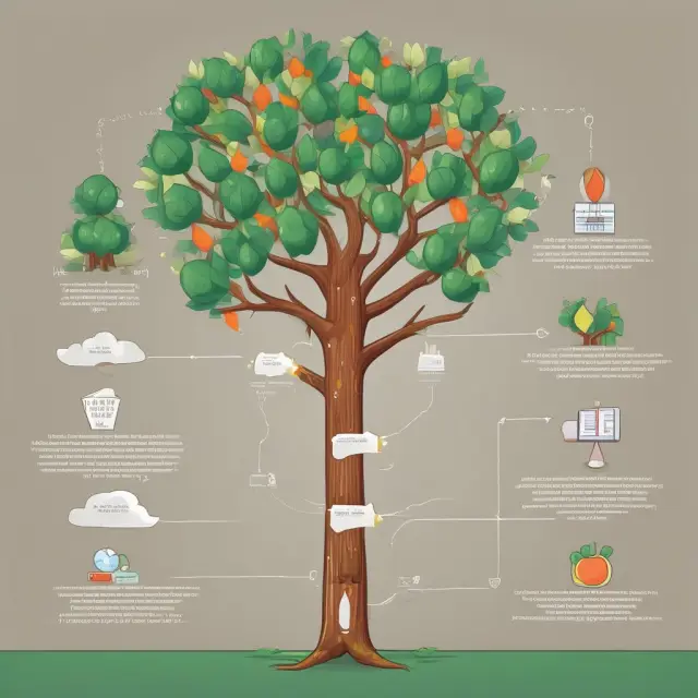 Custom tree symbolizes managed accounts with personalized strategies, while the diversified garden represents mutual funds for various investor needs