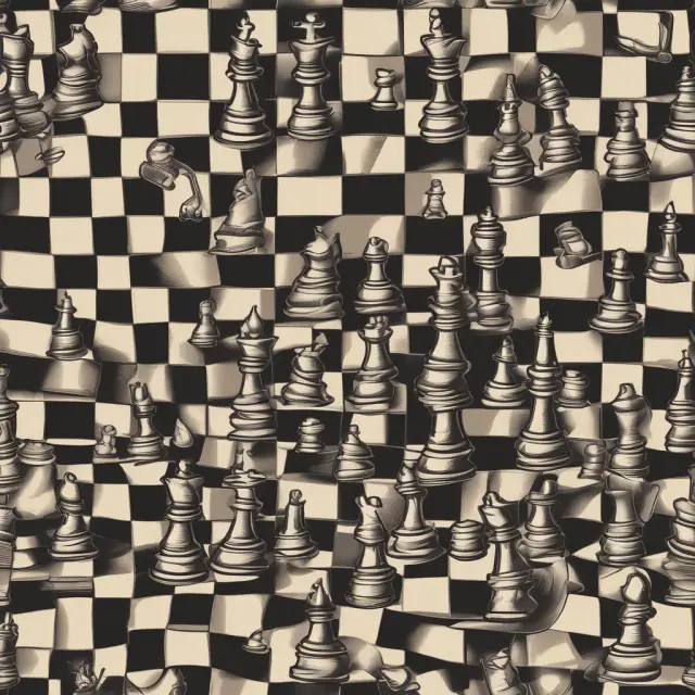 An institutional investor contemplating managed accounts, represented as chess pieces on a board, weighing advantages and disadvantages for optimal asset management