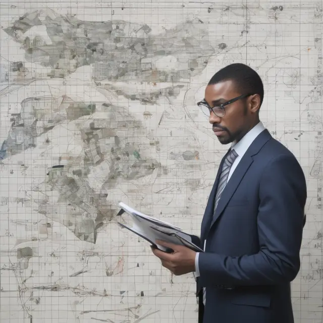 An institutional investor scrutinizing an intricate mosaic of managerial accounting diagrams, uncovering key insights into a company
