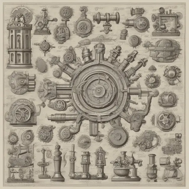 Imagery of gears turning, symbolizing manufacturing