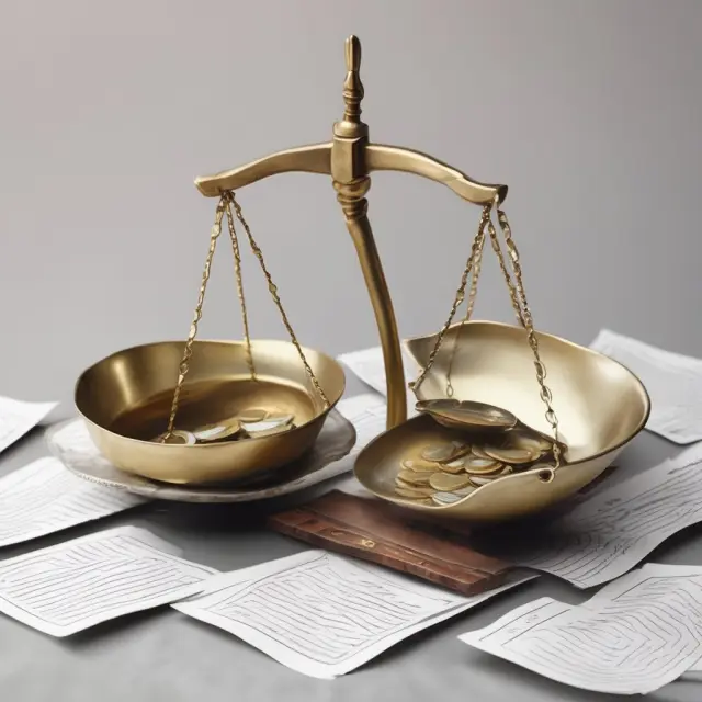 Scales representing marginal cost and benefit in balance. Profit potential revealed through small shifts.