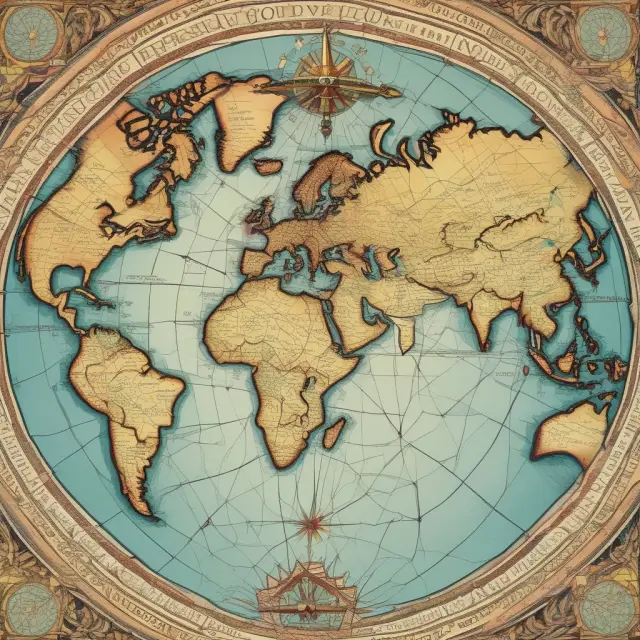 An antique compass with Keynesian economic theory as its needle, guided by MPM