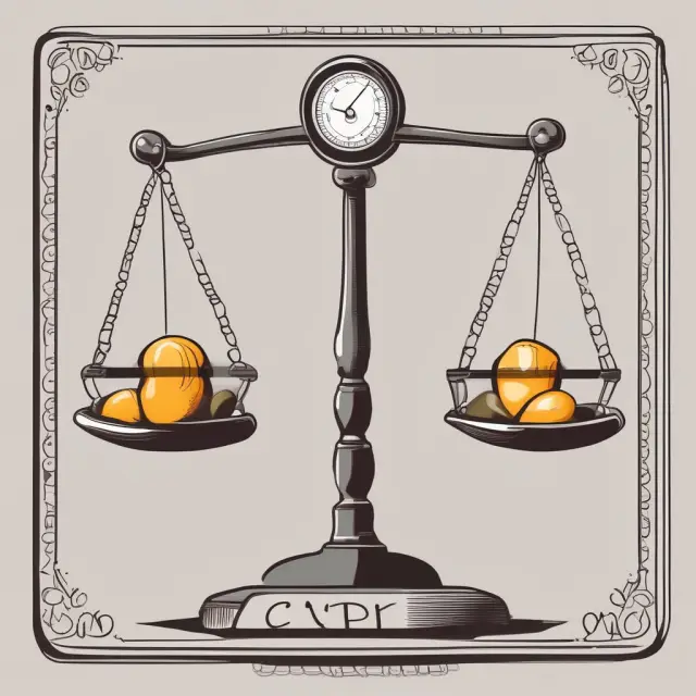 Balanced scales representing the relationship between Marginal Propensity to Save (MPS) and Marginal Propensity to Consume (MPC)