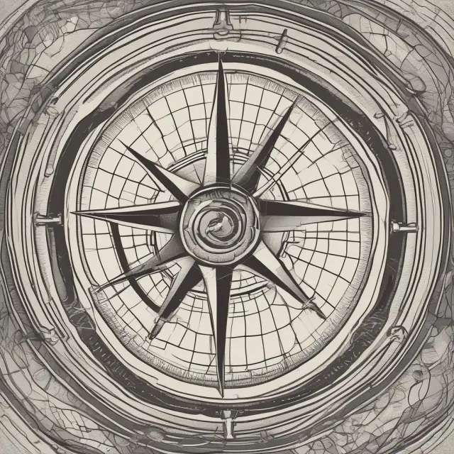 A compass with an MRP symbol guiding an investor on a financial map
