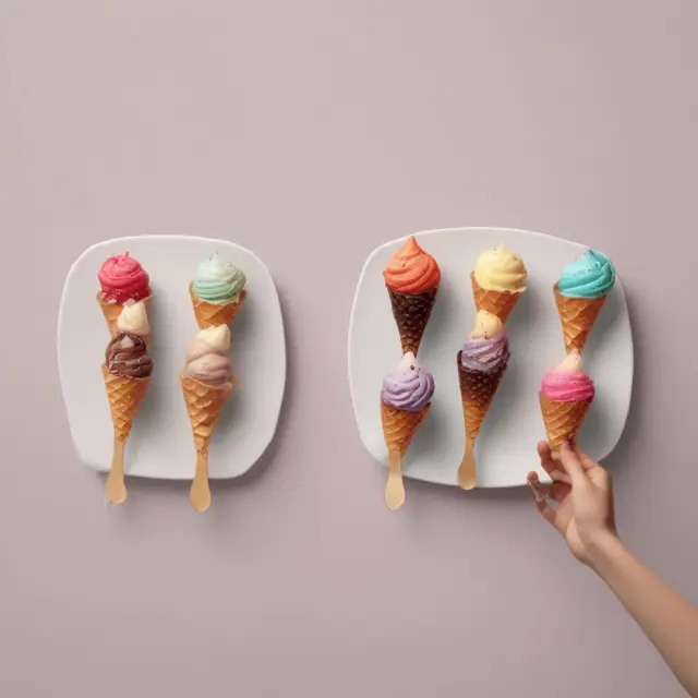Person enjoying ice cream scoops, representing the law of diminishing marginal benefits
