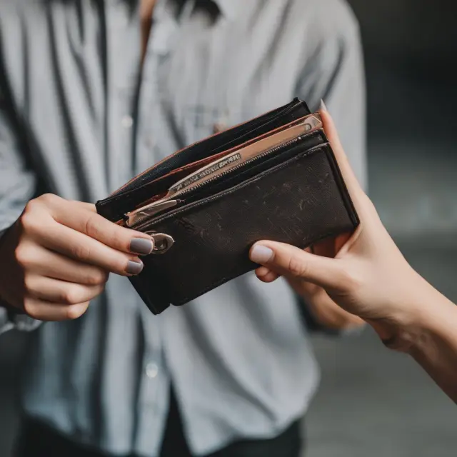 Person weighing options: purchasing shoes or saving for retirement from unexpected income