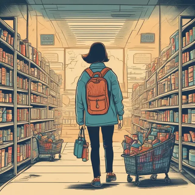 An individual holding a new suit, representing consumption, and a wallet filled with money, symbolizing savings, illustrating the marginal propensity to consume concept
