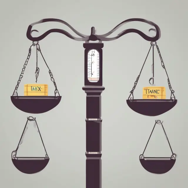 Scales representing income brackets adjusting, depicting marginal tax rate changes.
