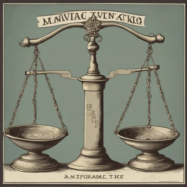 Two scales, one side labeled 