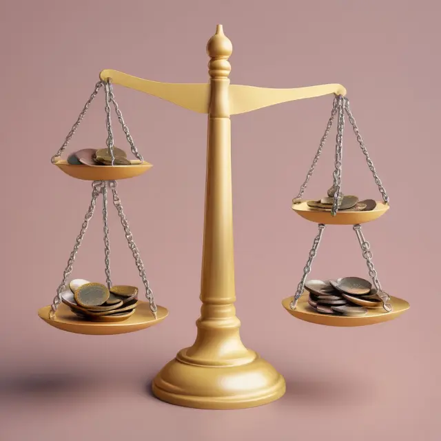 Three scales balance coins representing the marginal tax rates for a single filer, married filing jointly, and head of household.