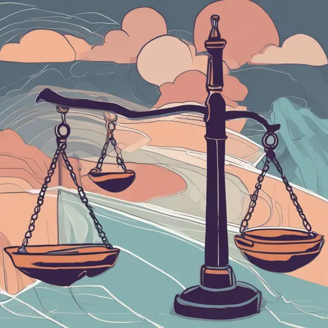 Objective value market approach: Scales symbolizing fair valuation, data streams representing recent sales