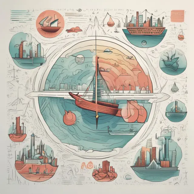 Policymaker skillfully guiding economy through intricate market dynamics using supply-side and demand-side strategies.