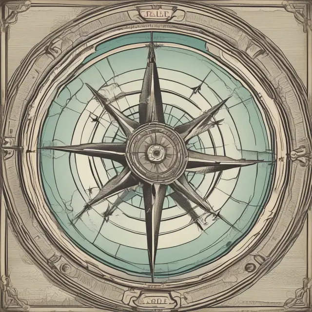 An investor holding a compass, sailing in a sea of markets, guided by the beacons of customer count and sales