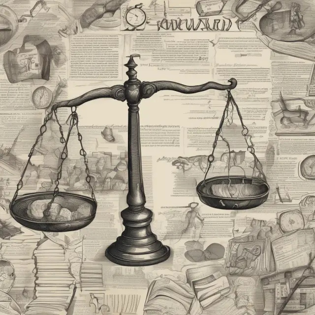 Two scales weighing primary (first-hand insights) and secondary (second-hand information), symbolizing the balanced approach to market research