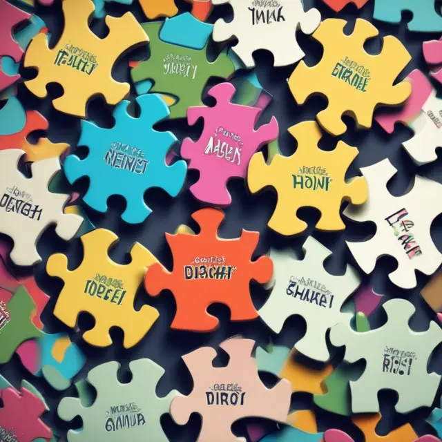A colorful puzzle depicting various market segments as interconnected pieces, representing their unique characteristics and shared importance in the investment world.