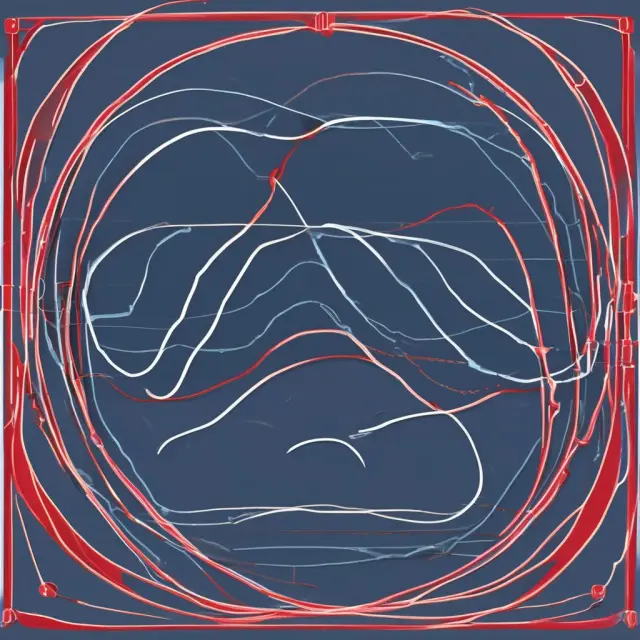 Visualization of two interconnected yield curves representing short-term and long-term interest rates, symbolizing the concept of market segmentation theory