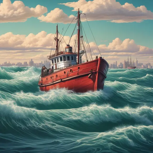 Banks represented as swimmers in short-term security waters and insurance companies as sailboats navigating long-term bond seas, symbolizing market segmentation and preferred habitat theory