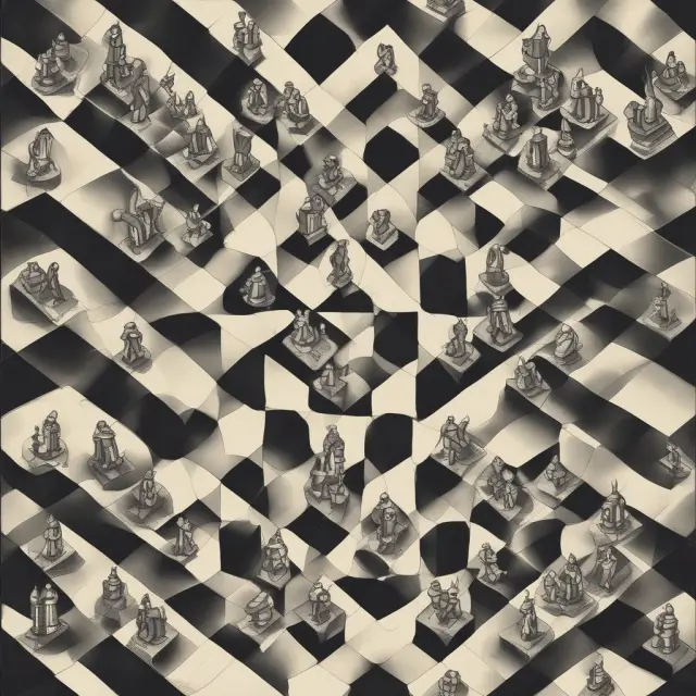 An image of a chessboard representing market segmentation theory, where long-term bonds are bishops and short-term bonds are knights, with investors in their preferred habitat zones