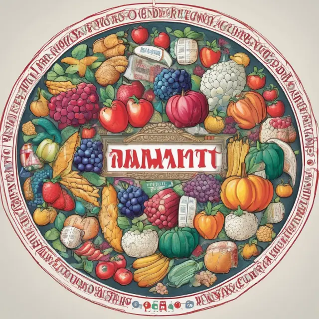 A vibrant image of a kaleidoscope with interconnected gears representing market baskets and their role in shaping economic indicators like CPI and inflation