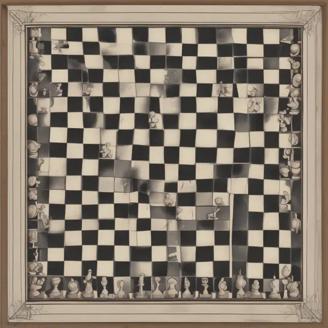Market failure depicted as a broken chessboard is fixed by market forces with government intervention and private solutions