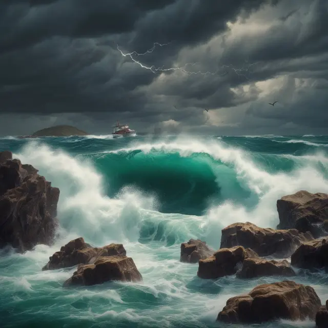 Institutional investors sailing through turbulent market failure, guided by compass of knowledge and ethical decision-making