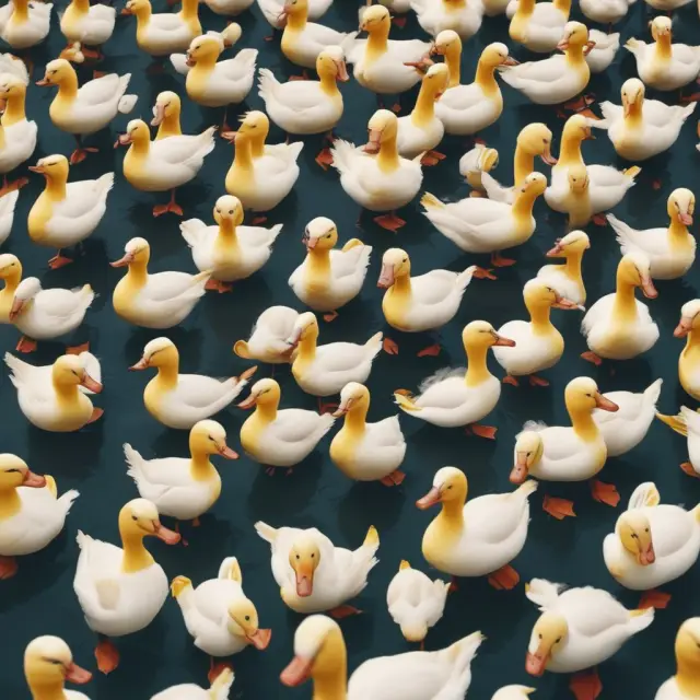 A collection of quacking ducks representing diverse media channels that symbolize successful marketing campaigns