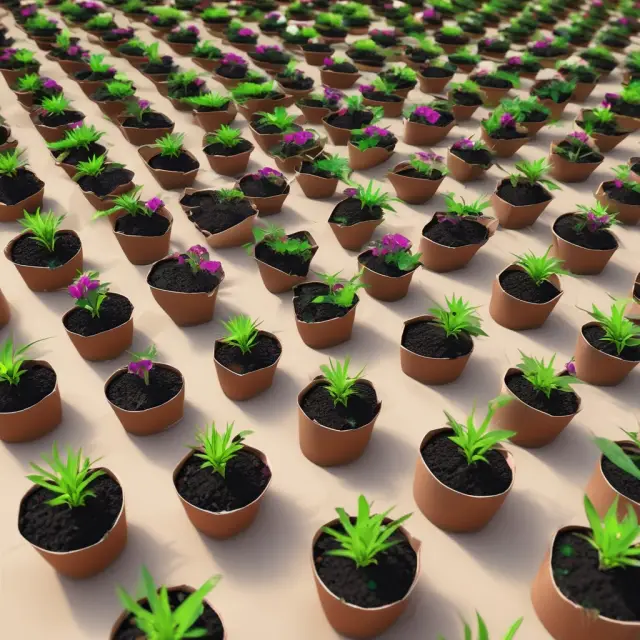 Vibrant garden filled with blooming strategy seeds representing various successful marketing campaigns